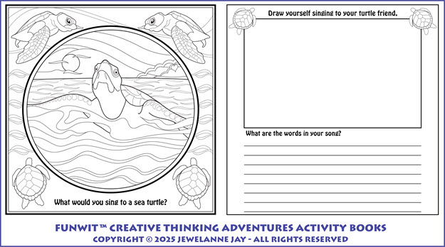 FUNWIT Creative Thinking Adventures Book 2 - Sea Turtle